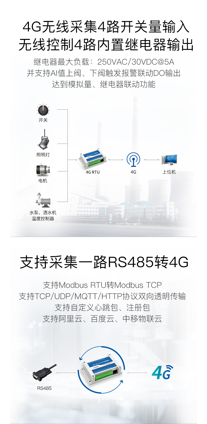 4G無(wú)線(xiàn)采集模塊